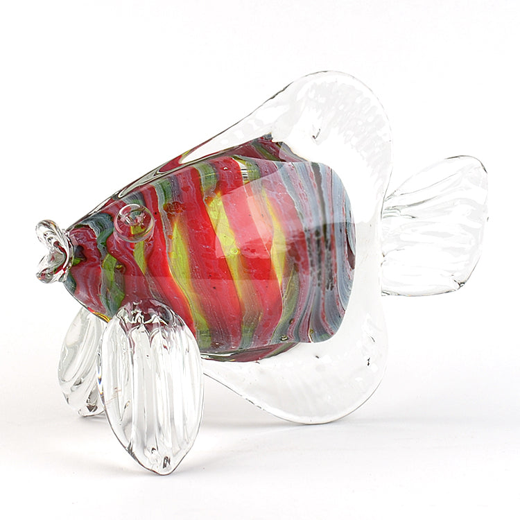 Handcrafted Figurine Tropical Art Glass Fish