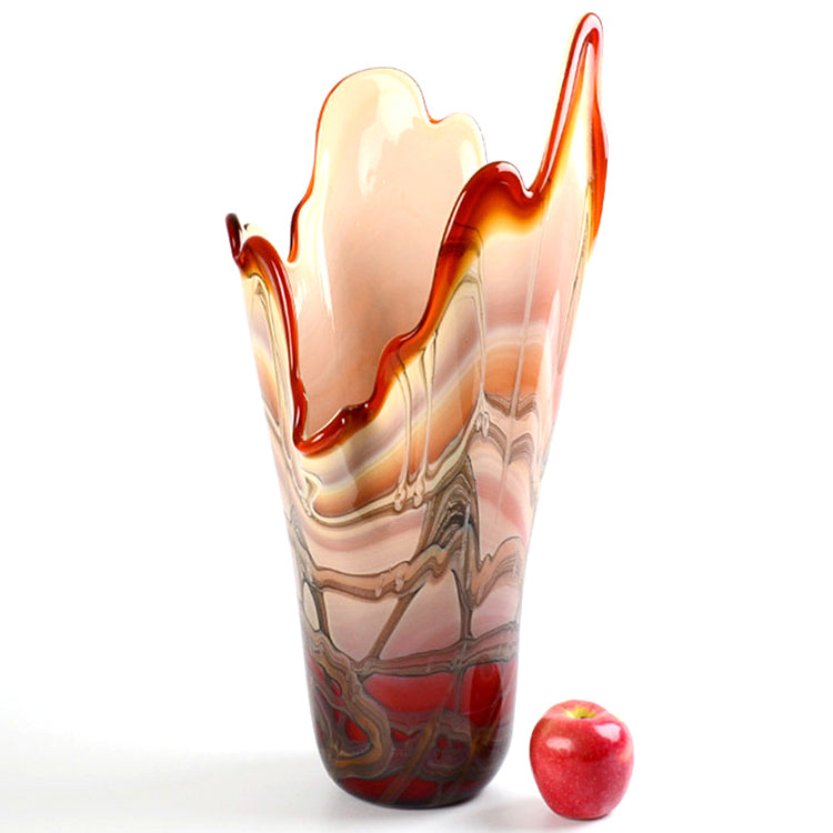 Impressive Fantasy Art Glass Vase
