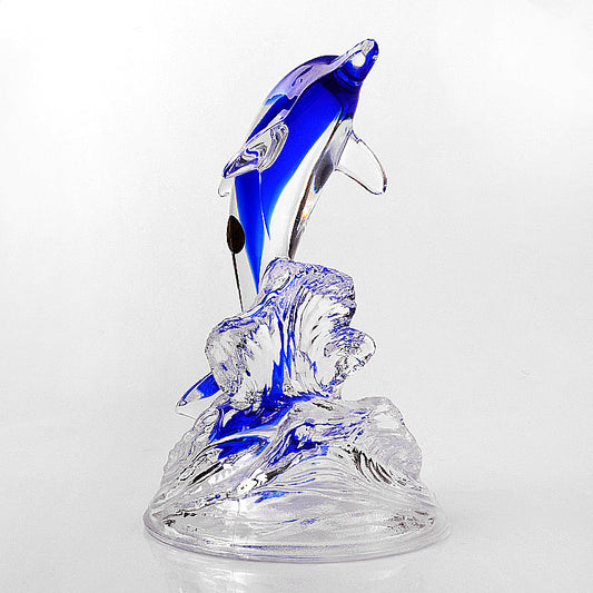 Blue Dolphin Art Glass