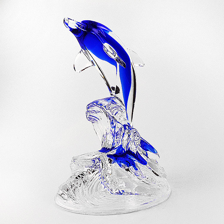 Blue Dolphin Art Glass