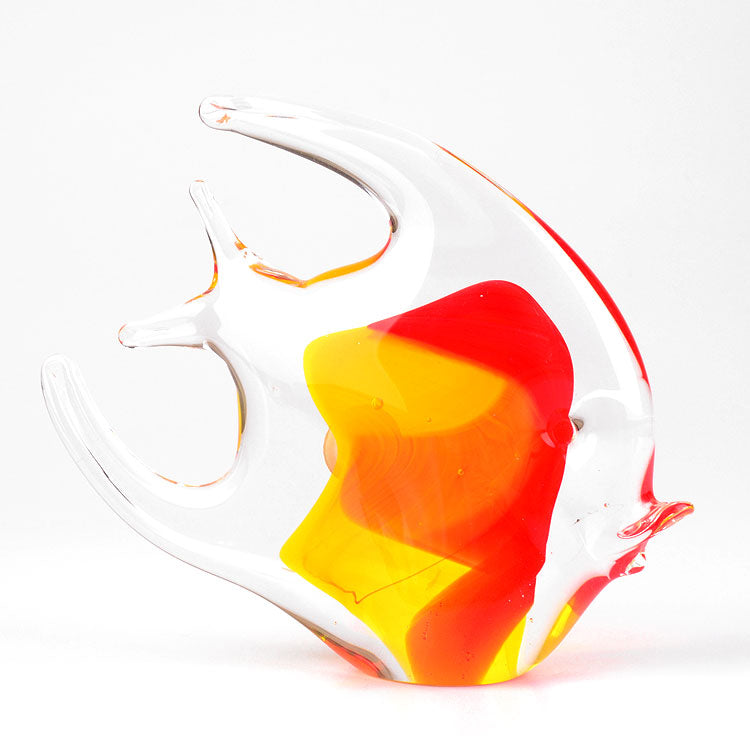 Red-Yellow Art Glass Fish