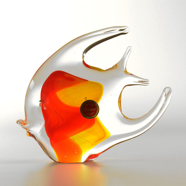 Red-Yellow Art Glass Fish