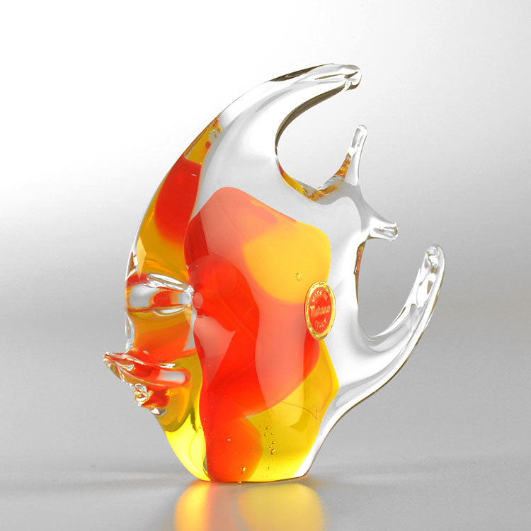 Red-Yellow Art Glass Fish