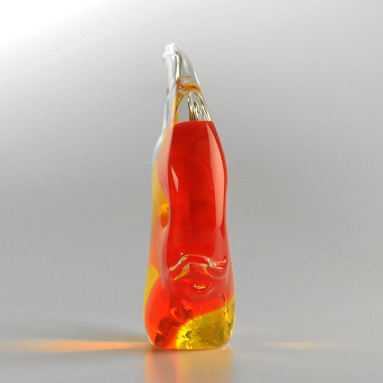 Red-Yellow Art Glass Fish