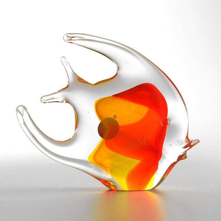 Red-Yellow Art Glass Fish