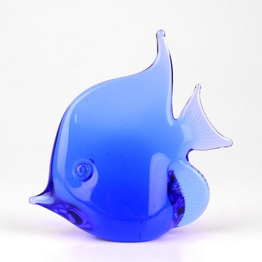 Blue Glass Fish Murano Style