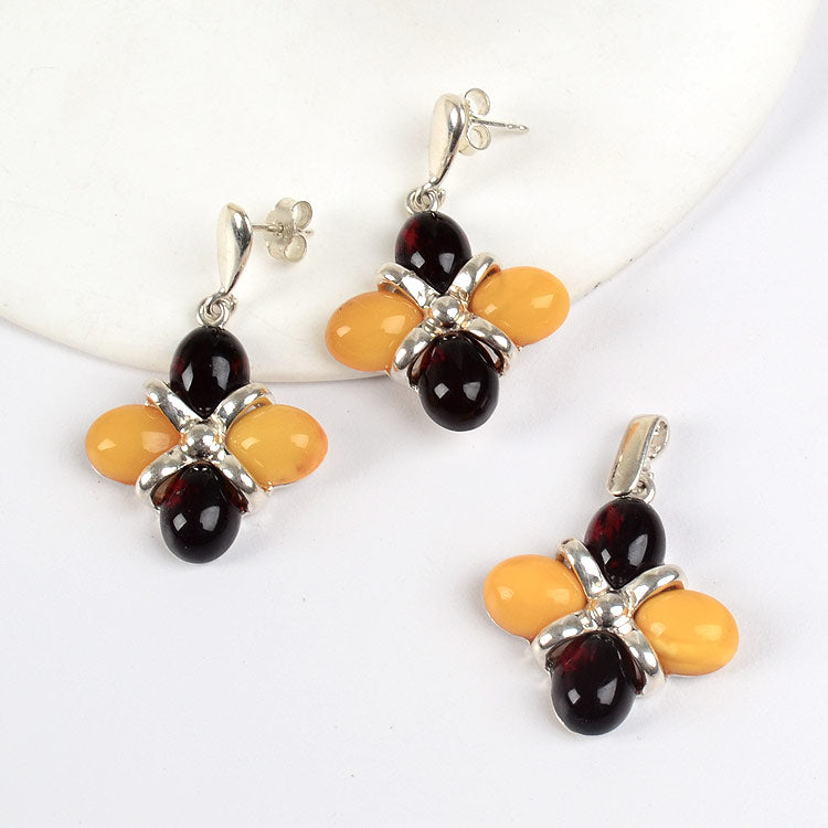 Butterscotch & Cherry Amber Set