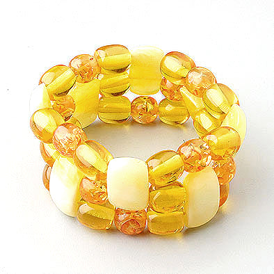 Imitation Amber Keys Bracelet