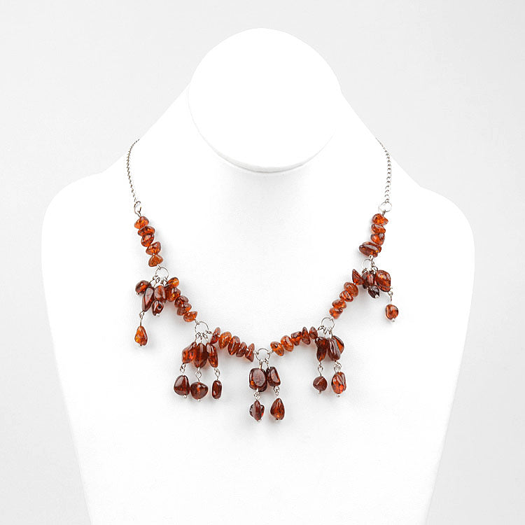 Bits of Amber Necklace