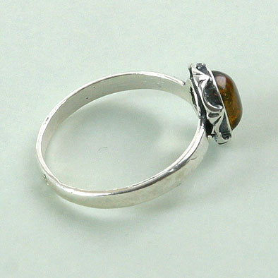 Elegant Amber Ring