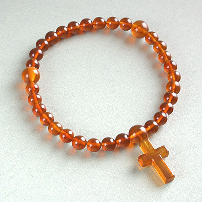Vintage Amber Worry Beads Rosary