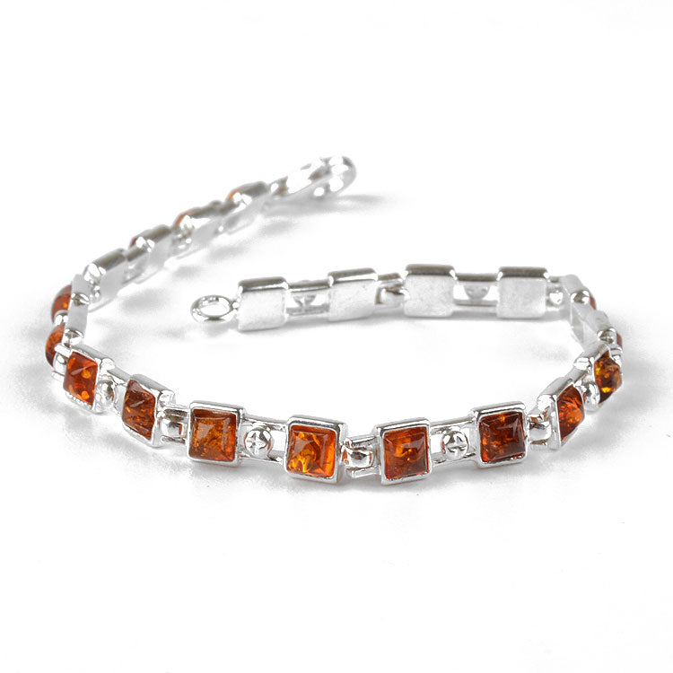 Amber Squares Bracelet