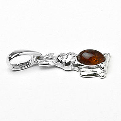Bunny Rabbit Amber Pendant