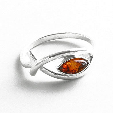 Jesus Fish Amber Ring