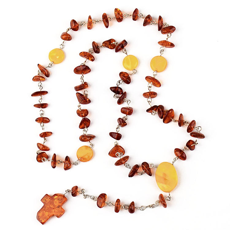 Simple Honey Amber Rosary