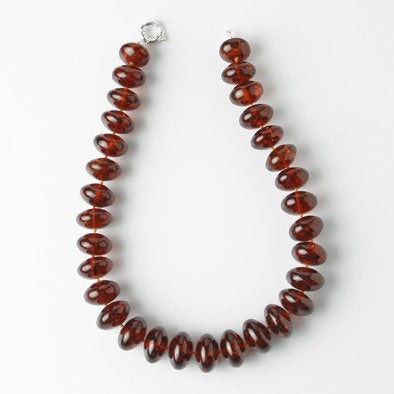 Cherry Amber Beads Necklace