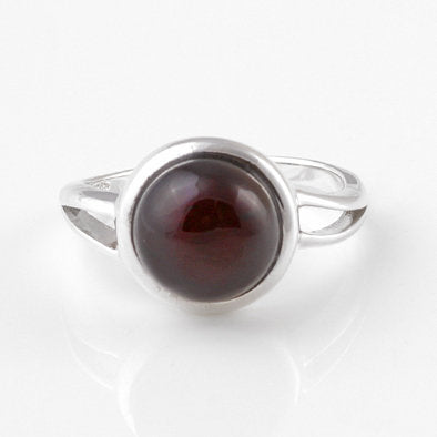 Round Cherry Amber Ring