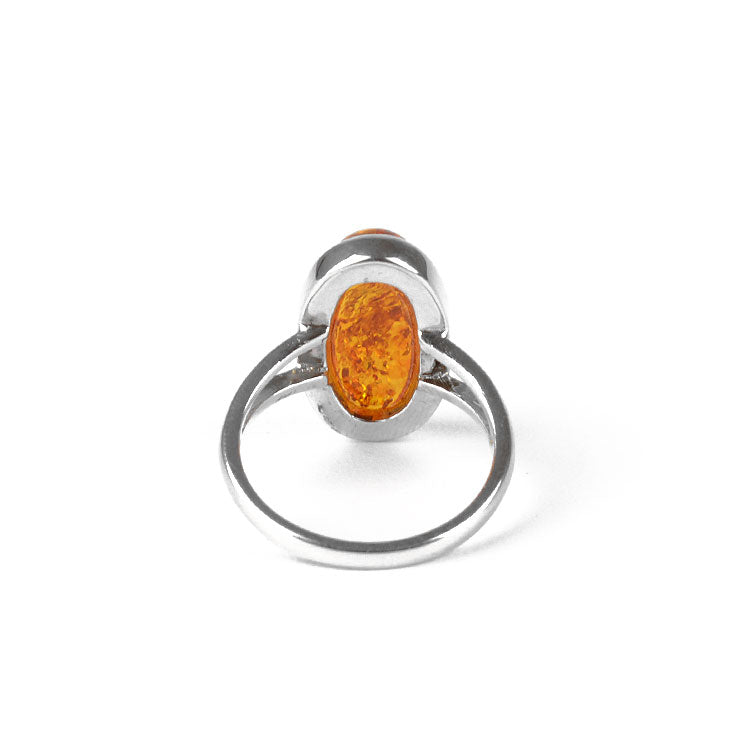 Perfect Oval Classic Amber Ring