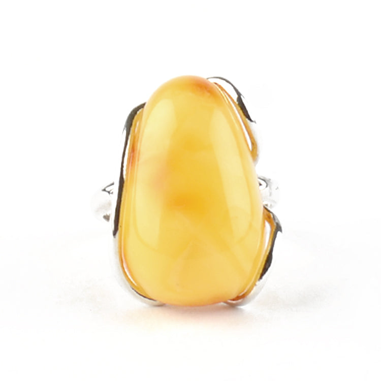 Stylish Butterscotch Amber Ring