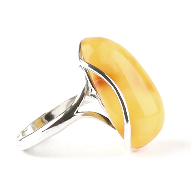 Stylish Butterscotch Amber Ring