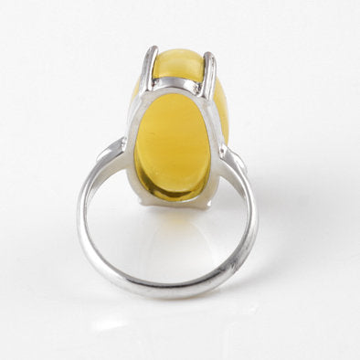 Large Butterscotch Oval Ring