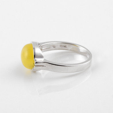 Modern Butterscotch Amber Ring