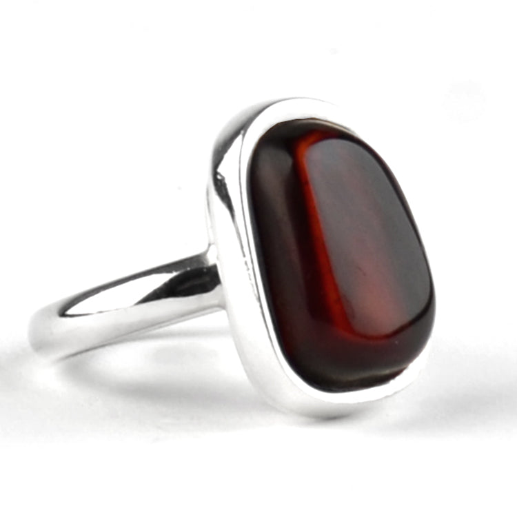 Simply Elegant Cherry Amber Ring