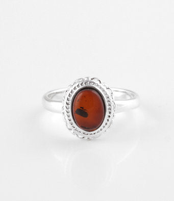 Bright Victorian Cognac Oval Ring