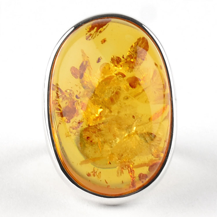 Huge Genuine Honey Amber Ring