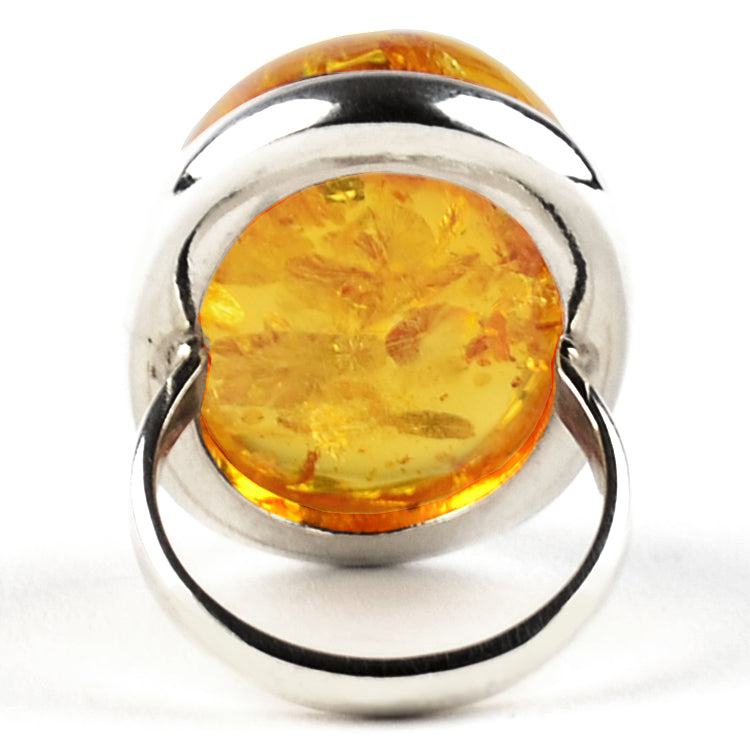 Huge Genuine Honey Amber Ring