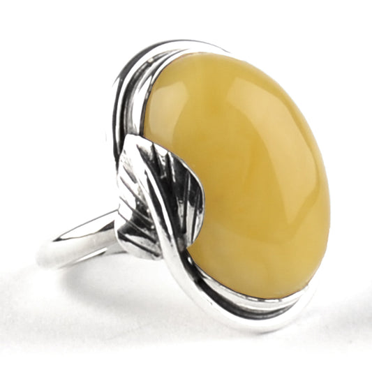 Classic Butterscotch Amber Ring