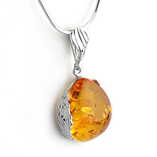 Bright Honey Amber Pendant