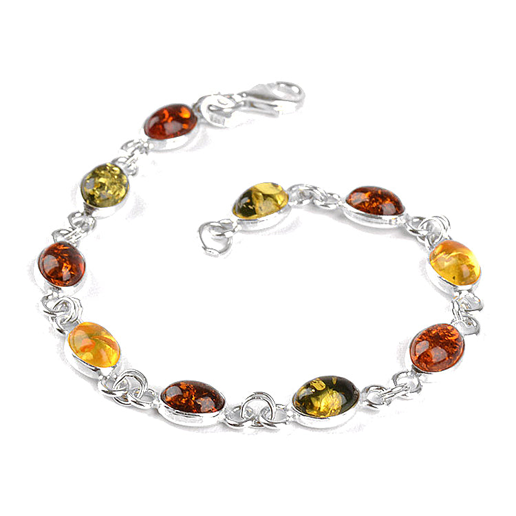 Classic Elegance Amber Chain Bracelet