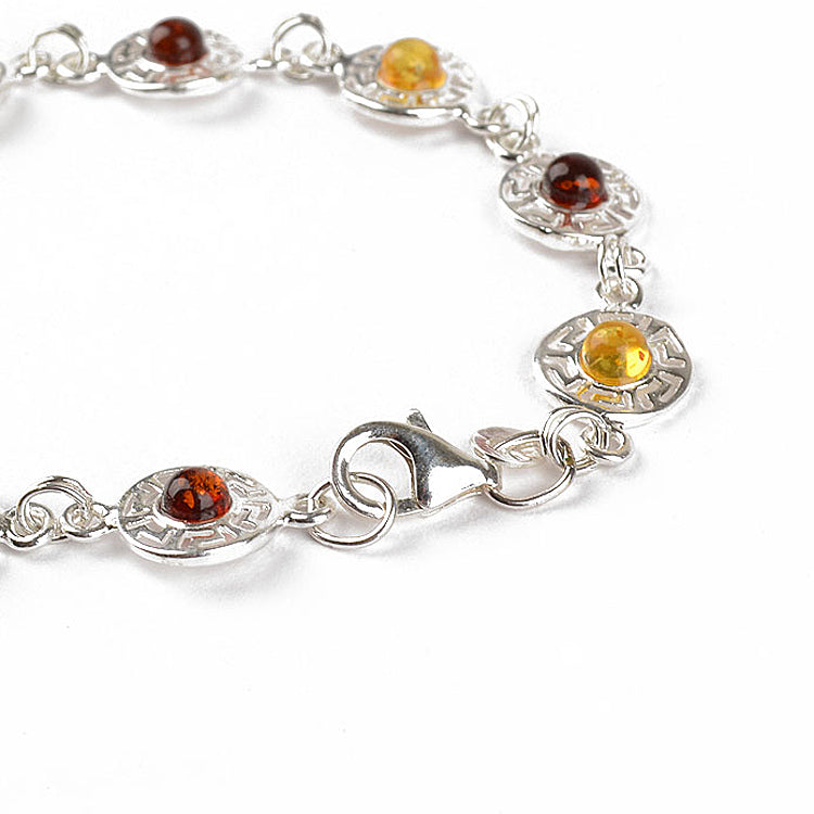 Celtic Amber Circles Bracelet