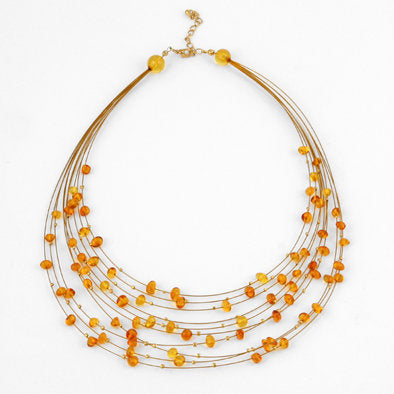 Drops of Honey Amber Necklace