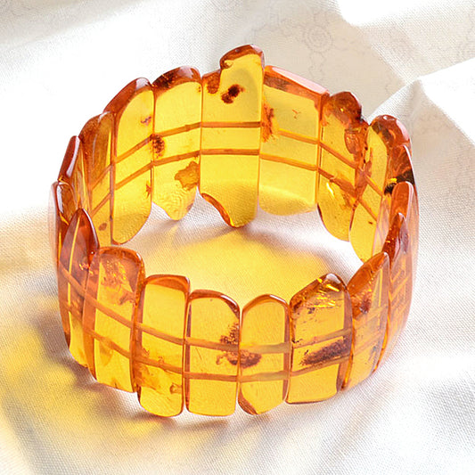 Stunning Baltic Honey Amber Stretch Bracelet