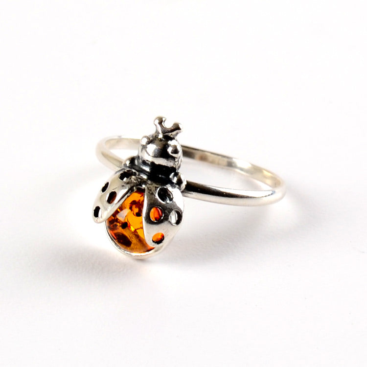Ladybug Ring Ruby Lucky Ladybug Ring – The Russian Store
