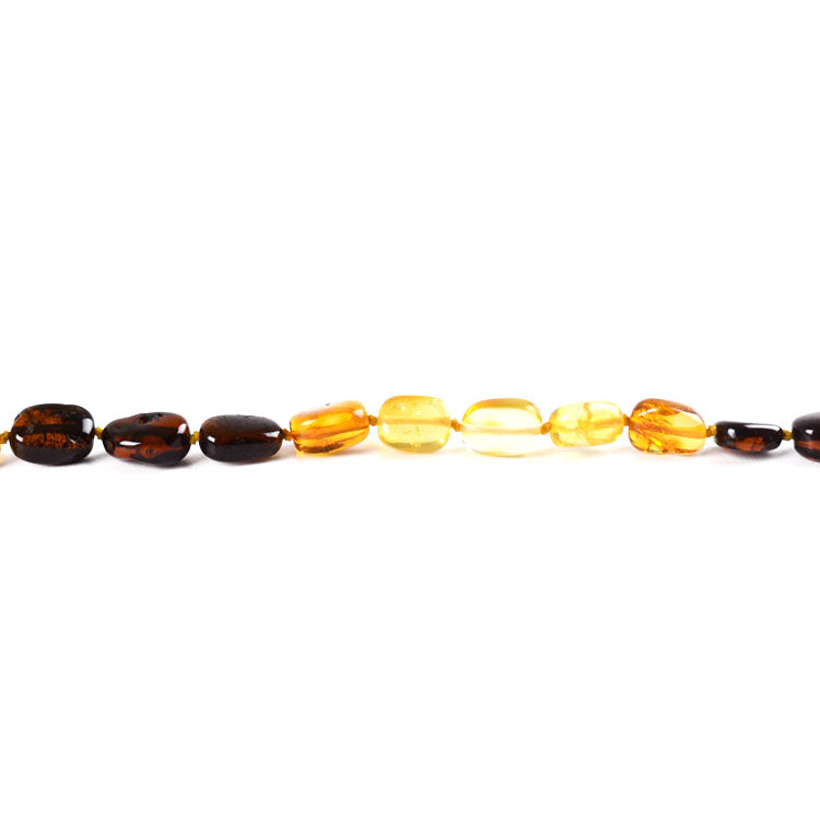 Multi-colored Amber Beads Necklace