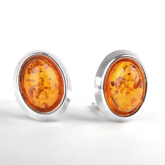 Simply Stunning Amber Clip On Earrings