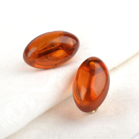 Simply Honey Amber Clip On Earrings