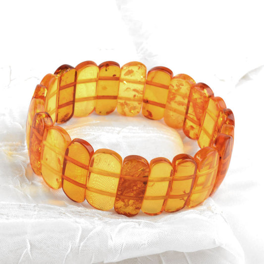Glowing Amber Stretch Bracelet