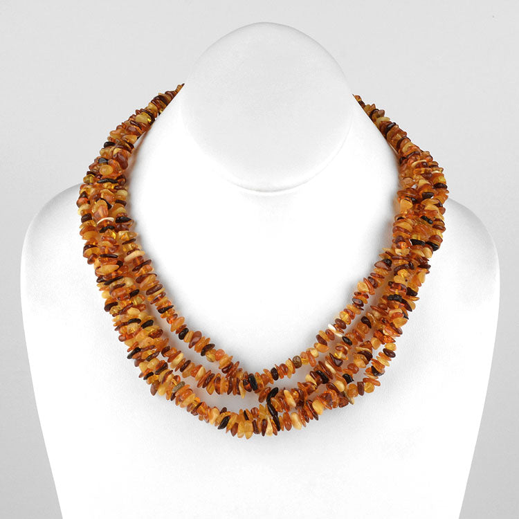 Super Long Amber Necklace 76"