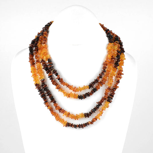 Extra Long Amber Necklace 76"