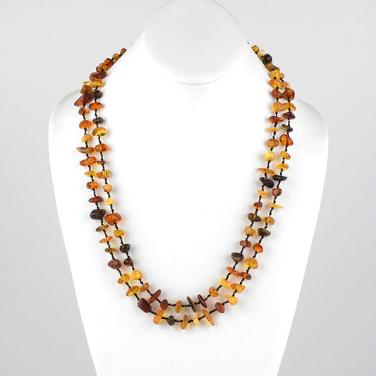 Colorful 48" Amber Necklace