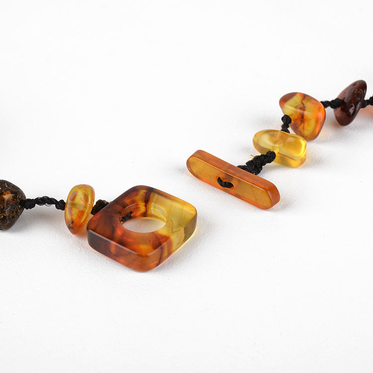 Colorful 48" Amber Necklace