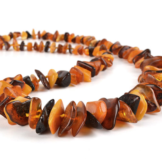 Chips of Natural Amber Necklace