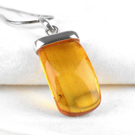 Real Amber Pendant with Insect