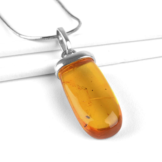 Amber with Insects Pendant