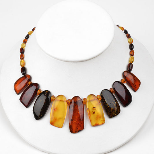 Admirable Amber Collar Necklace