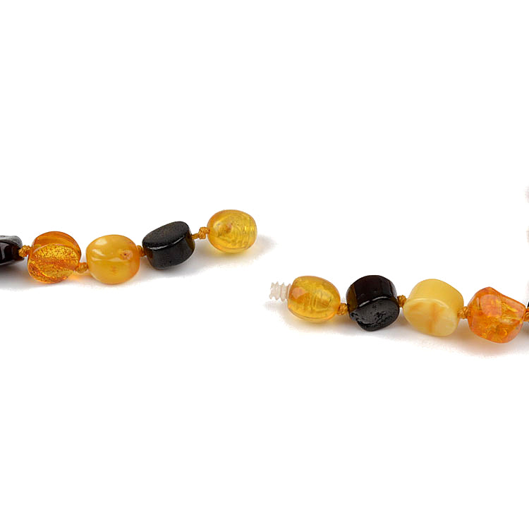 Multi Colored Cleopatra Style Amber Necklace